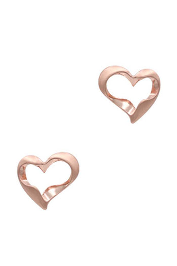 Metal Heart Stud Earring - Deals Kiosk