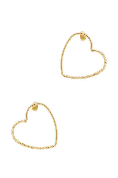 Metal Heart Stud Earring - Deals Kiosk