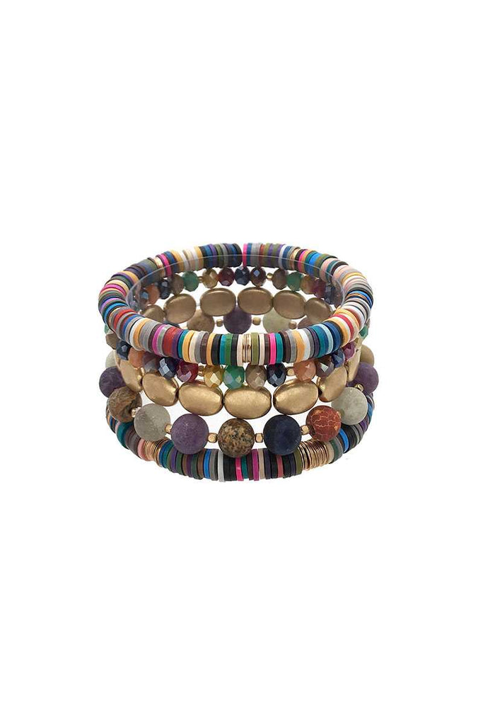 Multi Style Natural Stone Stretch Bracelet - Deals Kiosk