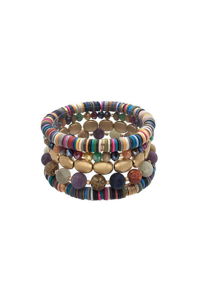 Multi Style Natural Stone Stretch Bracelet - Deals Kiosk