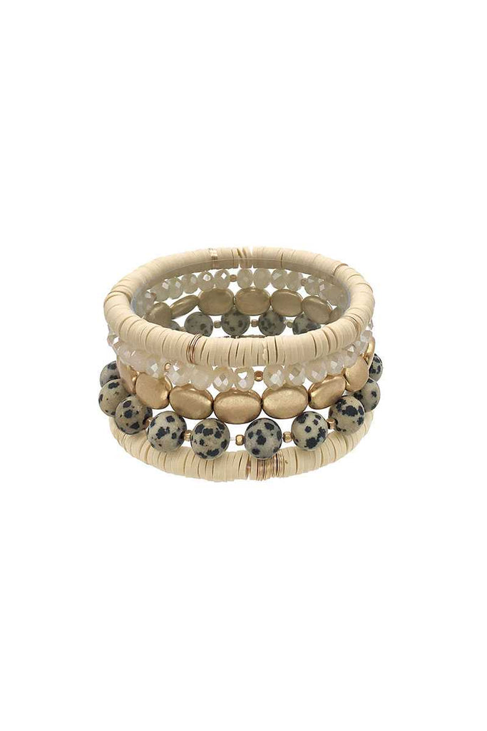 Multi Style Natural Stone Stretch Bracelet - Deals Kiosk