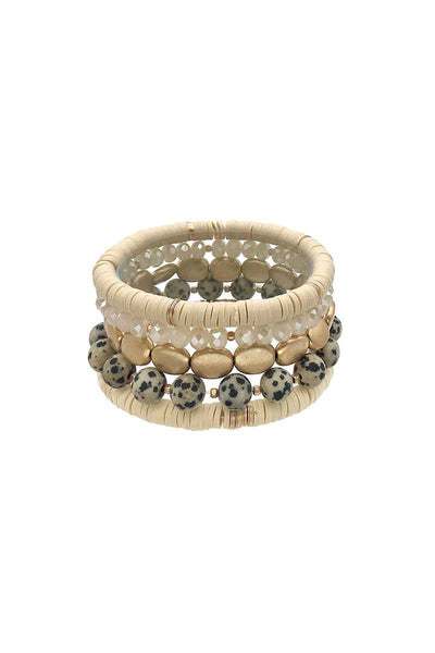 Multi Style Natural Stone Stretch Bracelet - Deals Kiosk