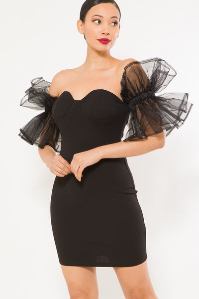 Off Shoulder Short Fashion Dress - Deals Kiosk