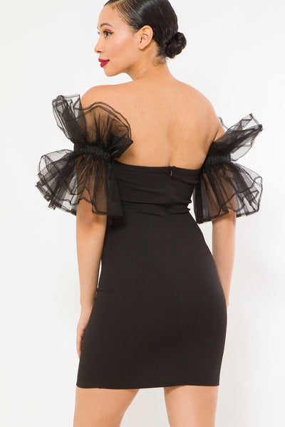 Off Shoulder Short Fashion Dress - Deals Kiosk