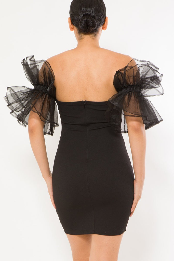 Off Shoulder Short Fashion Dress - Deals Kiosk