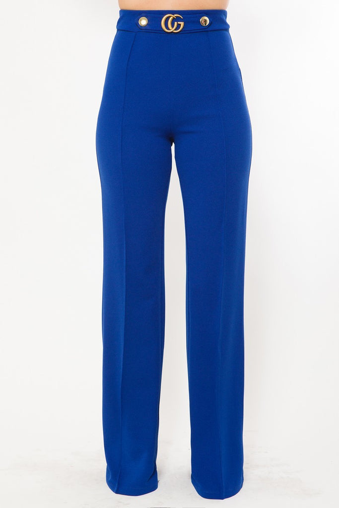 Cg Buckle And Button Detail Pants - Deals Kiosk