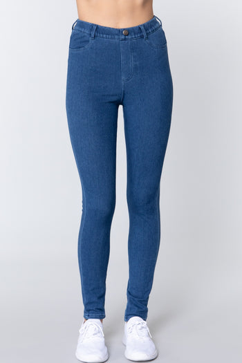 Knit Denim Jeggings - Deals Kiosk