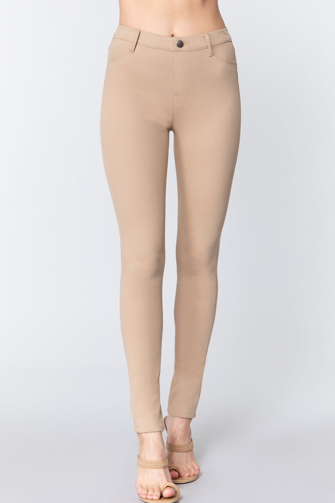 Knit Twill Jeggings - Deals Kiosk