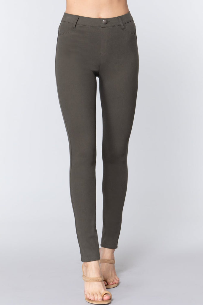 Knit Twill Jeggings - Deals Kiosk