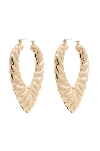 Chunky Unique Metal Earring - Deals Kiosk