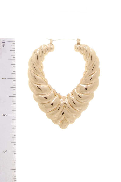 Chunky Unique Metal Earring - Deals Kiosk