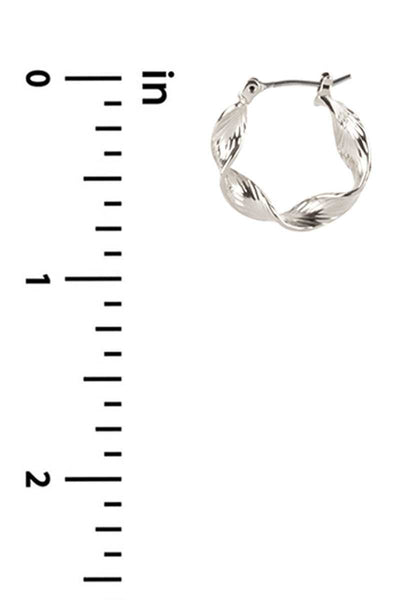 Metal Twist Hoop Earring - Deals Kiosk