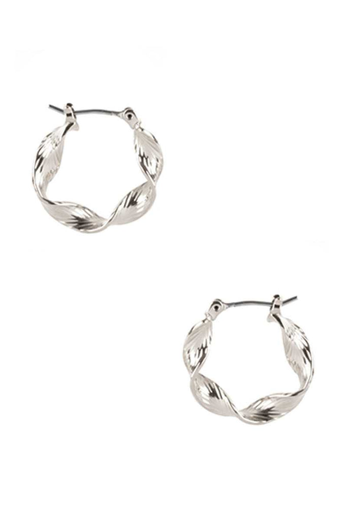 Metal Twist Hoop Earring - Deals Kiosk