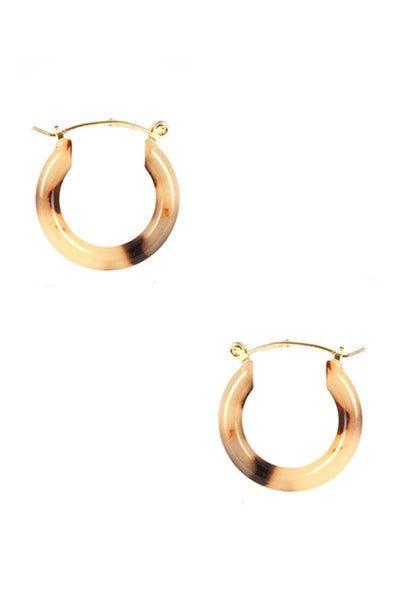 Acetate Round Huggie Earring - Deals Kiosk