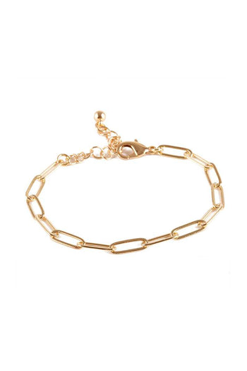 Metal Paper Clip Chain Bracelet - Deals Kiosk