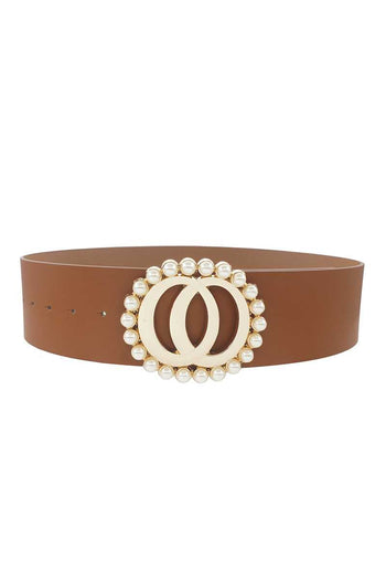 Fashion Double Joined Round Pearl Style Belt - Deals Kiosk