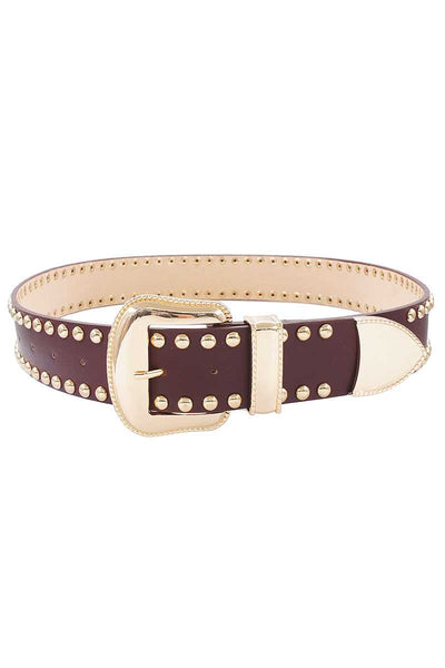 Fashion Studded Western Belt - Deals Kiosk