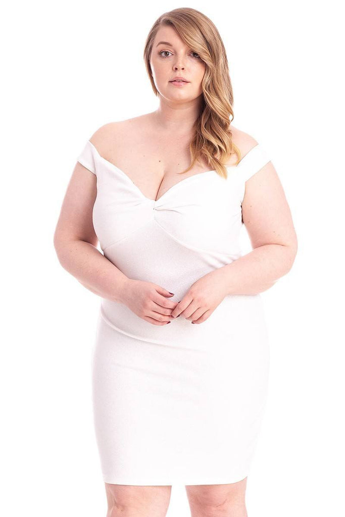 Glittered Off Shoulder Mini Dress - Deals Kiosk