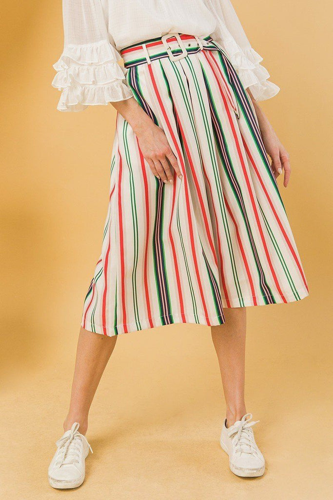 A Woven Midi Skirt - Deals Kiosk