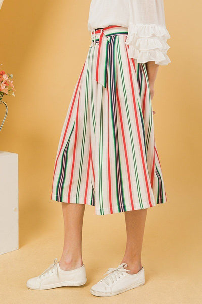 A Woven Midi Skirt - Deals Kiosk