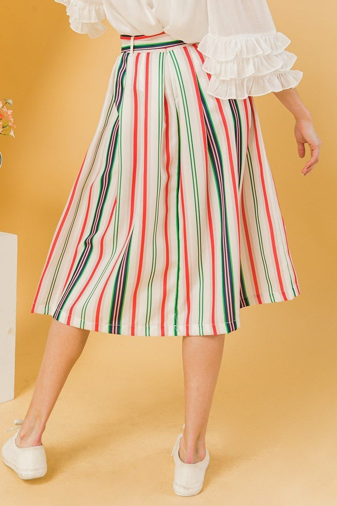 A Woven Midi Skirt - Deals Kiosk