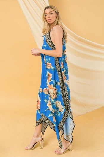 Floral Print Woven Dress - Deals Kiosk