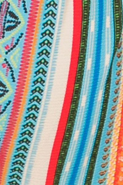 Multicolored Surplice Romper - Deals Kiosk