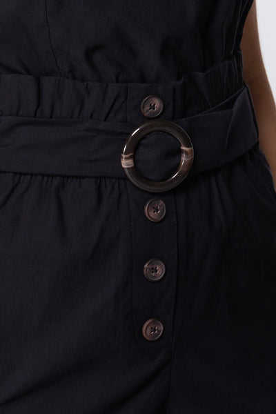 Cami Strp Belted Romper - Deals Kiosk