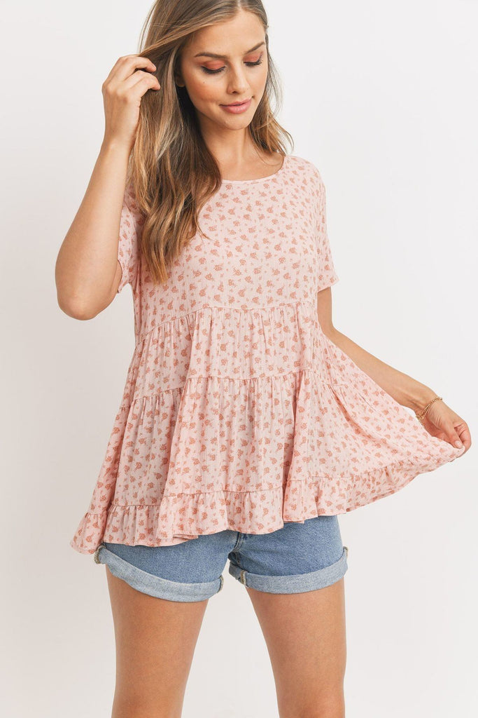 Cang Floral Top With Back Tie - Deals Kiosk