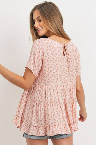 Cang Floral Top With Back Tie - Deals Kiosk