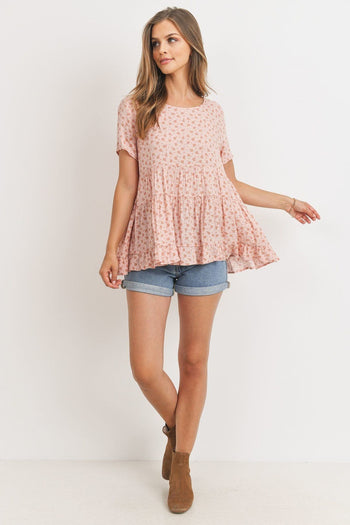 Cang Floral Top With Back Tie - Deals Kiosk