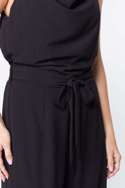 Cowl Neck Cami Woven Jumpsuit - Deals Kiosk