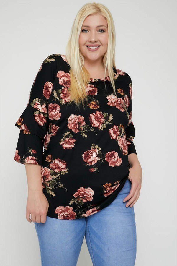 Floral Print Top - Deals Kiosk