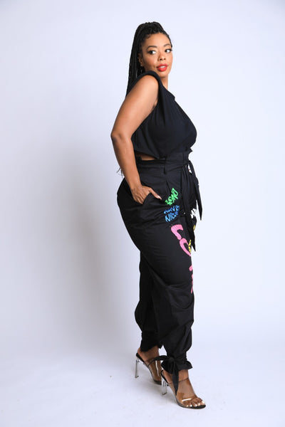 Graffiti Harem Pants - Deals Kiosk