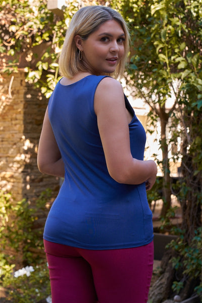 Plus Seamless Sleeveless Round Neck Tank Top - Deals Kiosk