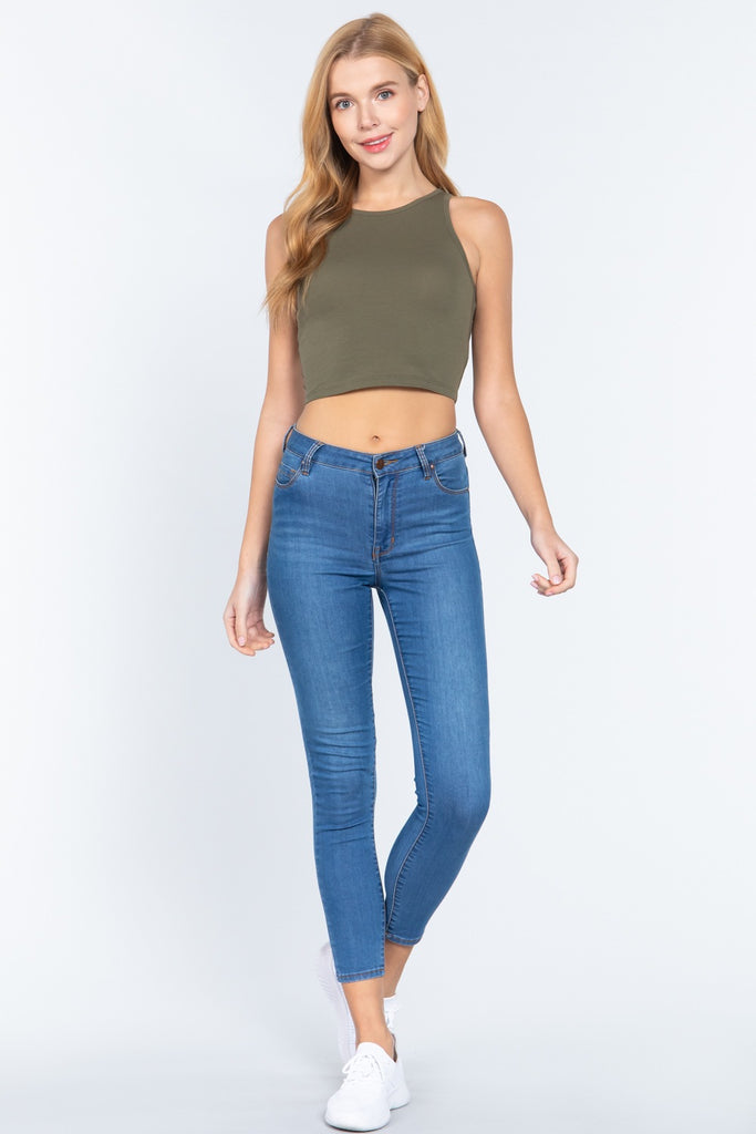 Halter Neck Crop Top - Deals Kiosk