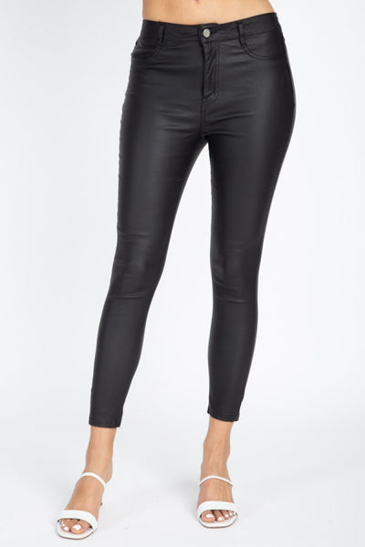 Faux Leather Skinny Pants - Deals Kiosk