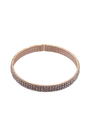 3 Line Rhinestone Flexible Bracelet - Deals Kiosk
