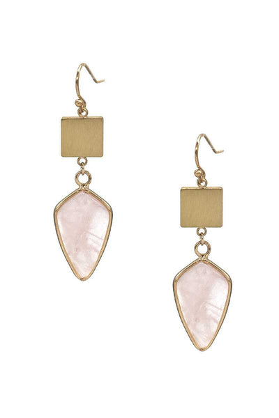 Fashion Marbling Stone Dangle Earring - Deals Kiosk