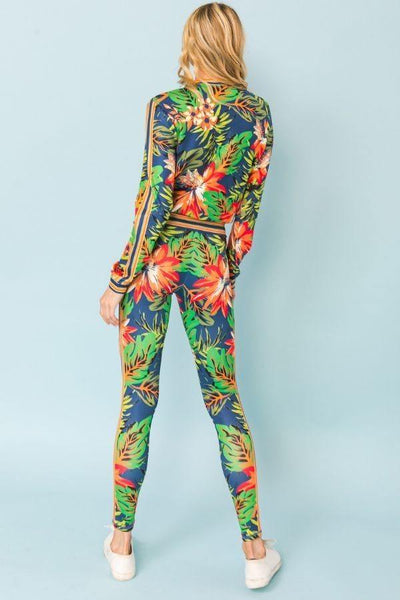 Floral Mix Print Tracksuit - Deals Kiosk