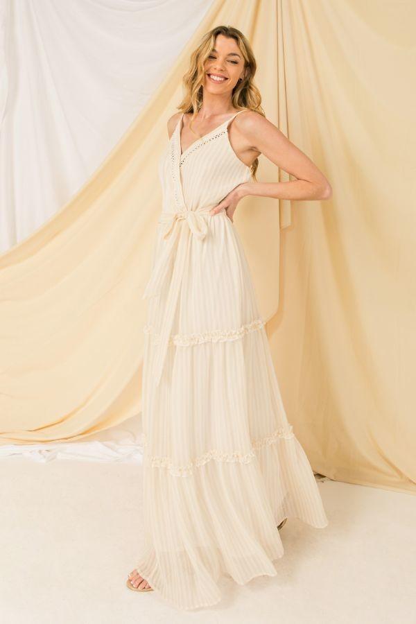 A Woven Maxi Dres - Deals Kiosk