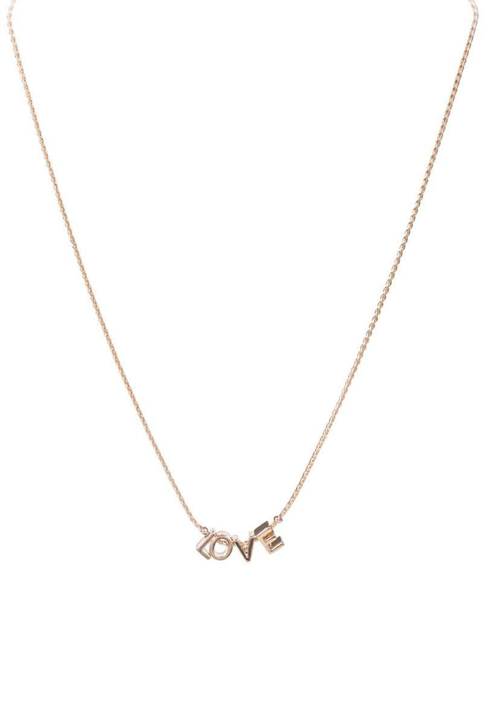 Metal Love Letter Necklace - Deals Kiosk