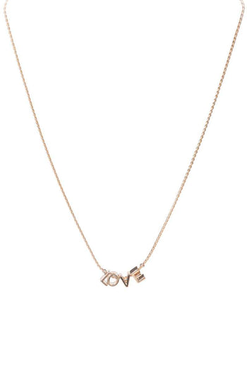 Metal Love Letter Necklace - Deals Kiosk
