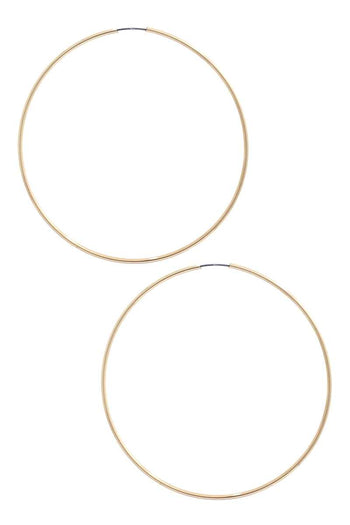 Basic Infinity Metal Hoop Earring - Deals Kiosk