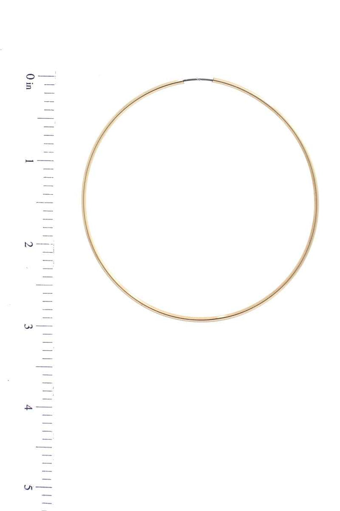 Basic Infinity Metal Hoop Earring - Deals Kiosk