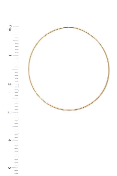 Basic Infinity Metal Hoop Earring - Deals Kiosk