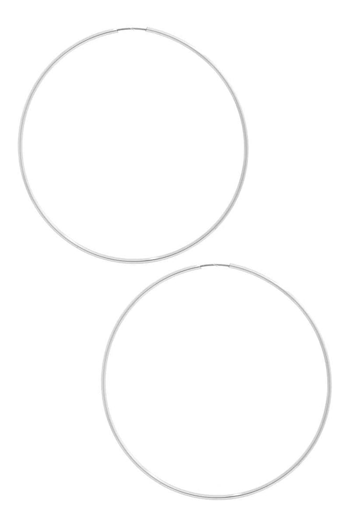 Basic Infinity Metal Hoop Earring - Deals Kiosk