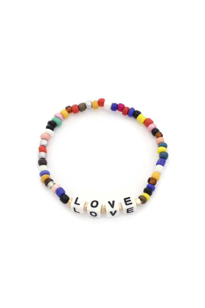 Mama Quote Beaded Stretch Bracelet - Deals Kiosk