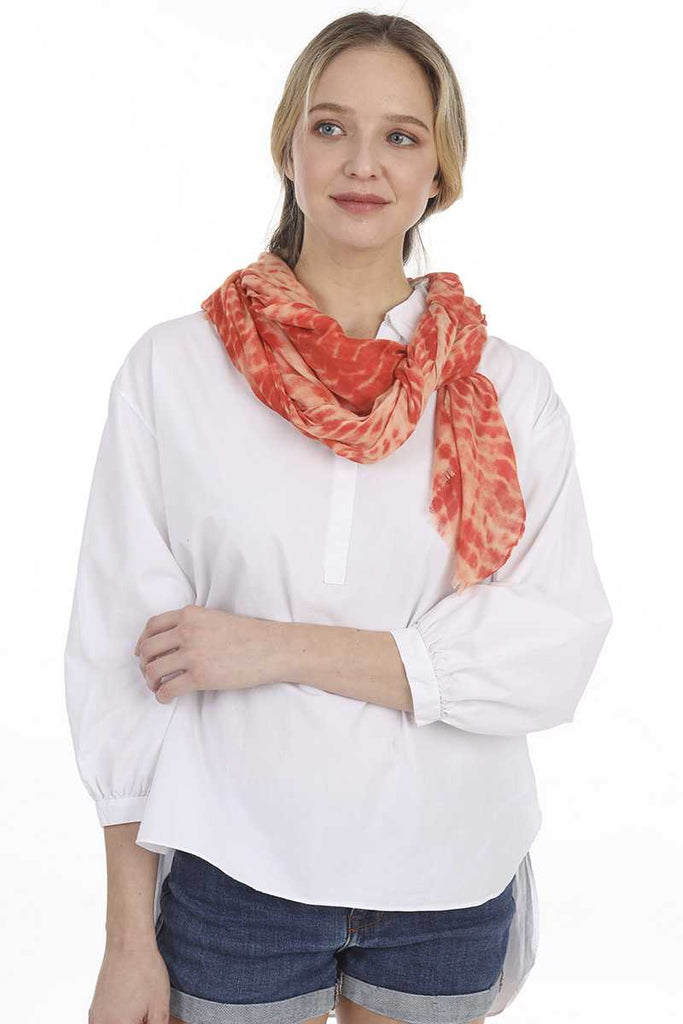 Fashion Tie Dye Skinny Scarf - Deals Kiosk