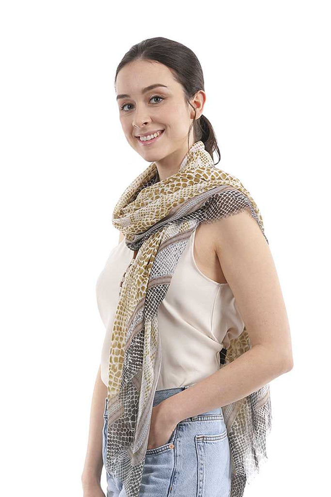 Fashion Snake Skinny Scarf - Deals Kiosk